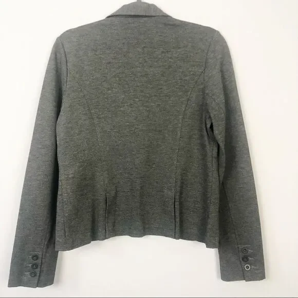 CABI | Dark Gray Button Front Blazer Size 6 - Picture 6 of 7